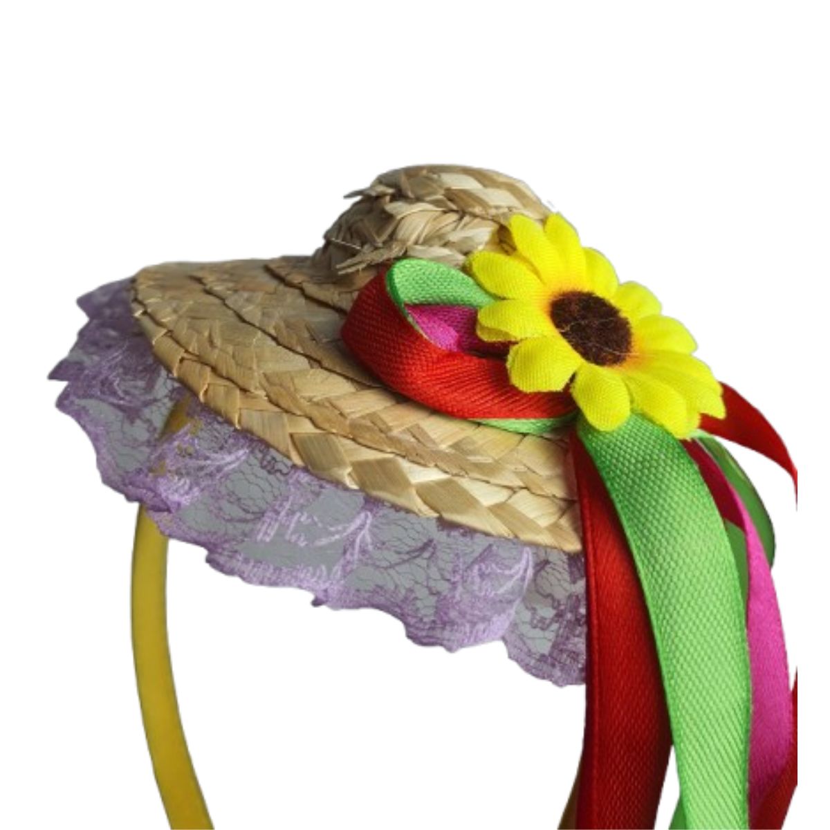 Tiara Mini Chapéu De Palha Festa Junina Quadrilha Caipirinha Acessório Sortido Tiara Mini Chapéu De Palha Festa Junina Quadrilha Caipirinha Acessório Sortido